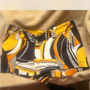 Loudmouth Women's golf Shorts - Yellow, Black, Gray